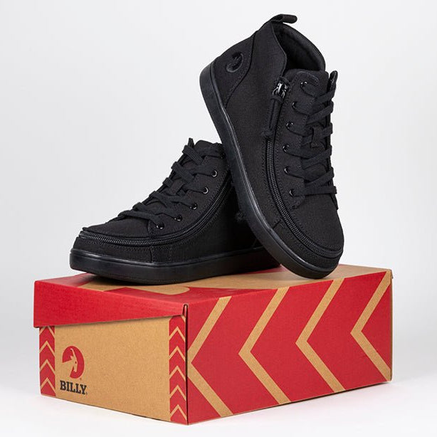 Women's Black to the Floor BILLY Sneaker Lace Mid Tops - BILLY Footwear® Canada