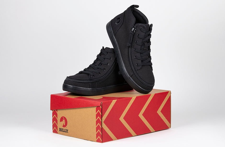 Women's Black to the Floor BILLY Sneaker Lace Mid Tops - BILLY Footwear® Canada