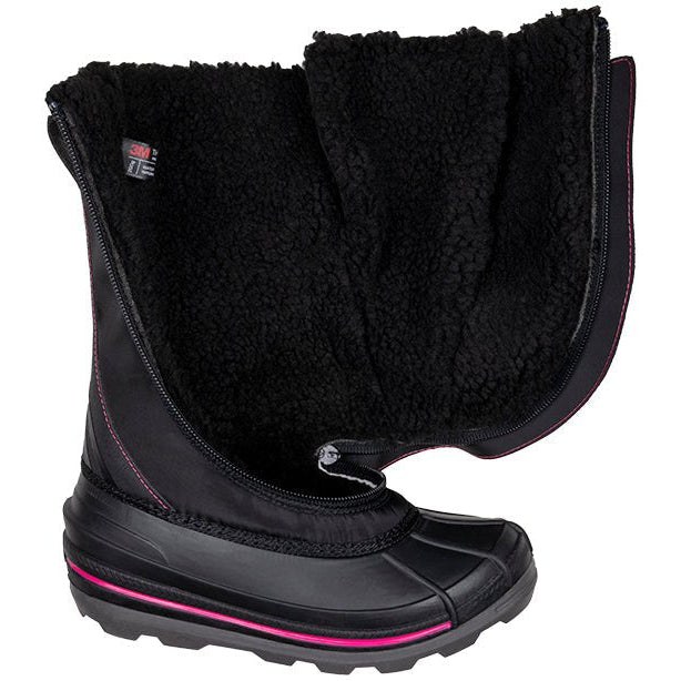 Women's Black/Pink BILLY Ice Winter Boots - BILLY Footwear® Canada