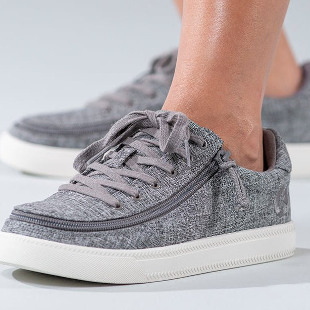 Women's Charcoal Jersey BILLY Classic Lace Lows - BILLY Footwear® Canada