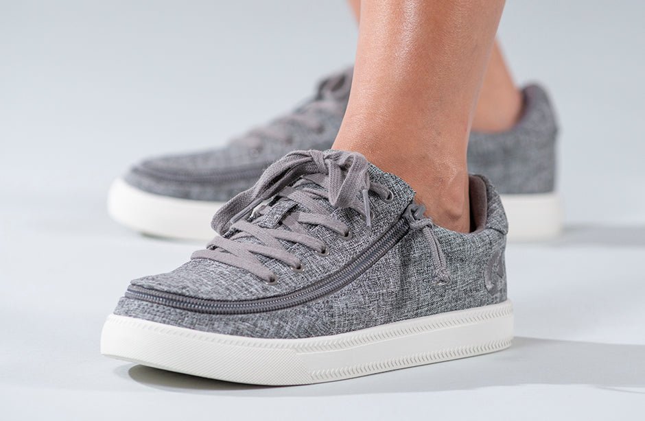 Women's Charcoal Jersey BILLY Classic Lace Lows - BILLY Footwear® Canada