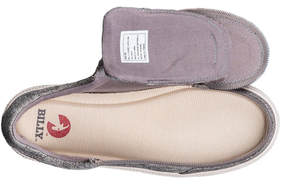 Women's Charcoal Jersey BILLY Classic Lace Lows - BILLY Footwear® Canada