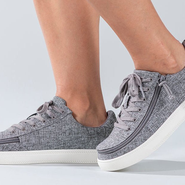 Women's Charcoal Jersey BILLY Classic Lace Lows - BILLY Footwear® Canada