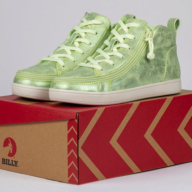 Women's Cucumber Green BILLY Sneaker Lace Mid Tops - BILLY Footwear® Canada