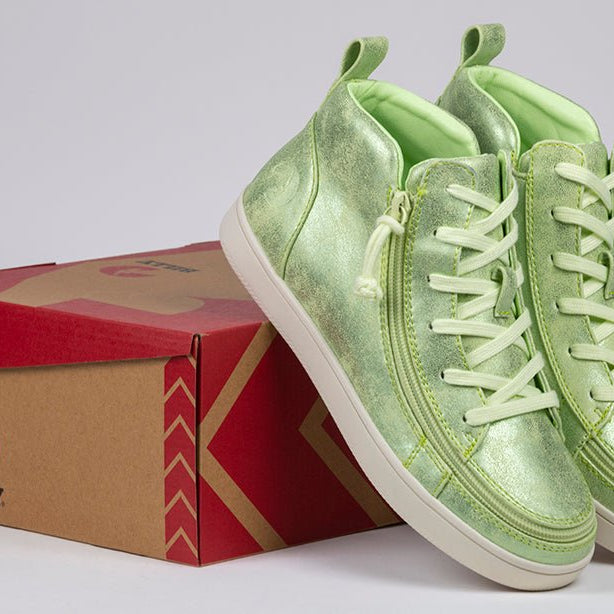 Women's Cucumber Green BILLY Sneaker Lace Mid Tops - BILLY Footwear® Canada