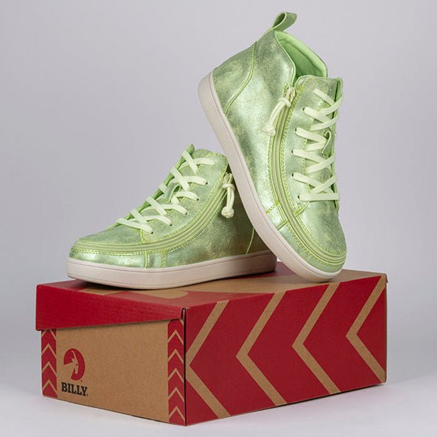 Women's Cucumber Green BILLY Sneaker Lace Mid Tops - BILLY Footwear® Canada