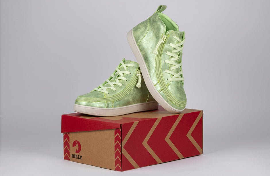 Women's Cucumber Green BILLY Sneaker Lace Mid Tops - BILLY Footwear® Canada