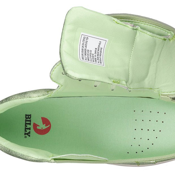 Women's Cucumber Green BILLY Sneaker Lace Mid Tops - BILLY Footwear® Canada