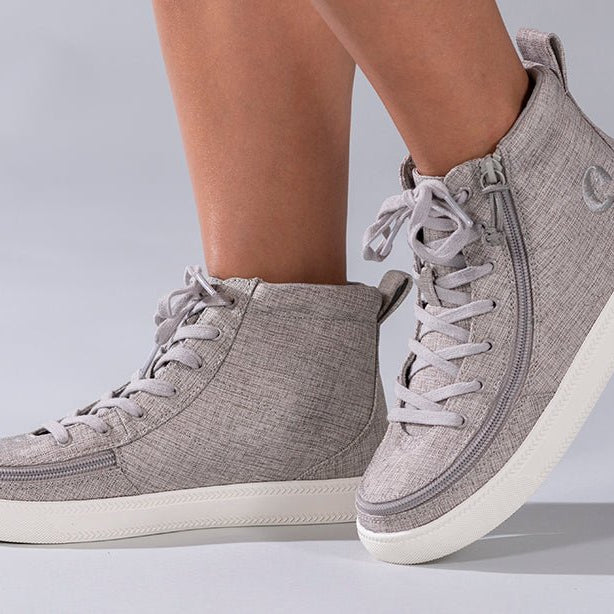 Women's Grey Jersey BILLY Classic Lace Highs - BILLY Footwear® Canada