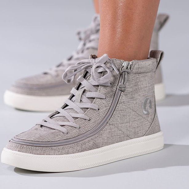 Women's Grey Jersey BILLY Classic Lace Highs - BILLY Footwear® Canada