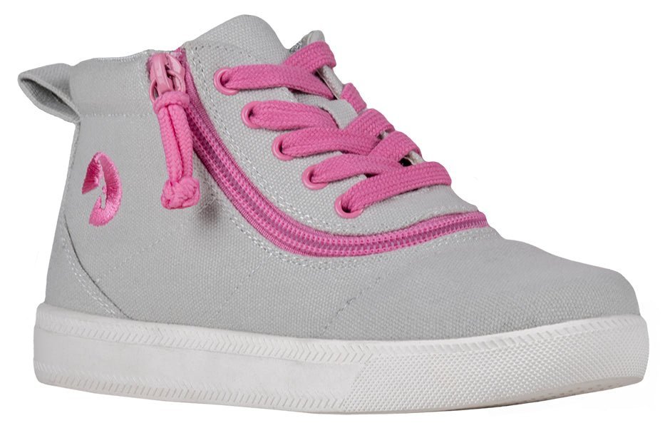 Women's Grey/Pink BILLY D|R Short Wrap High Tops - BILLY Footwear® Canada