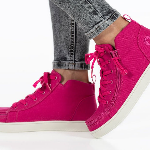 Women's Orchid Flower BILLY Sneaker Lace Mid Tops - BILLY Footwear® Canada