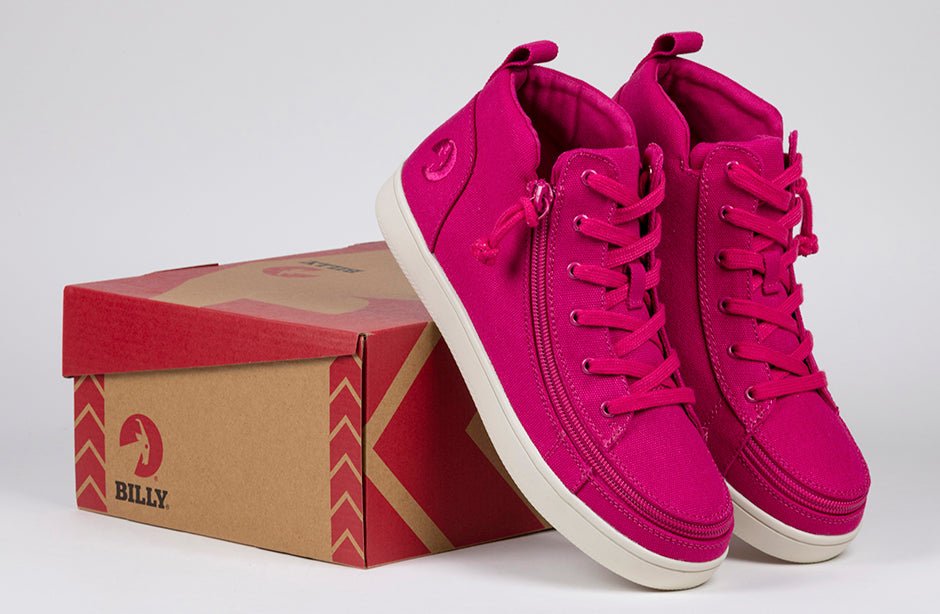 Women's Orchid Flower BILLY Sneaker Lace Mid Tops - BILLY Footwear® Canada