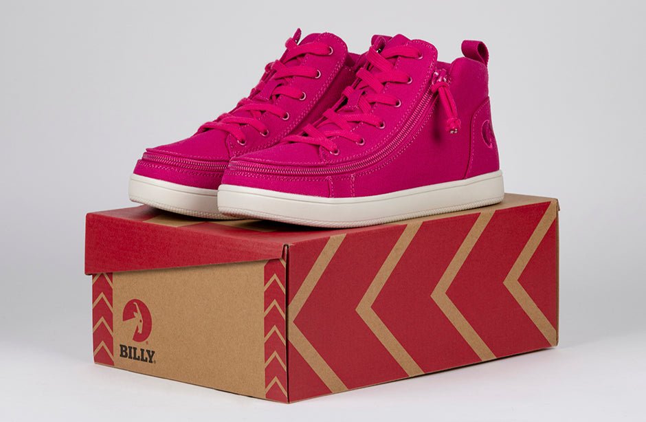 Women's Orchid Flower BILLY Sneaker Lace Mid Tops - BILLY Footwear® Canada