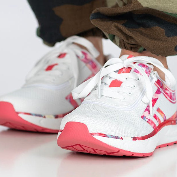 Women's Pink Marble BILLY Sport Inclusion Athletic Sneakers - BILLY Footwear® Canada