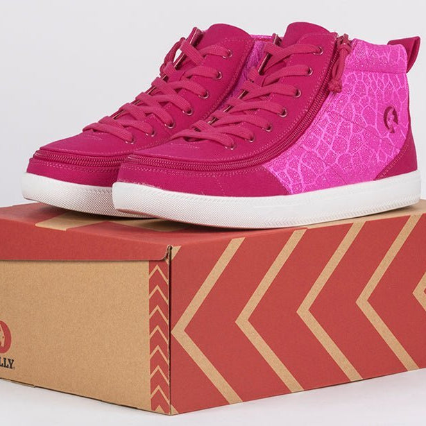 Women's Pink Print BILLY Classic D|R High Tops - BILLY Footwear® Canada