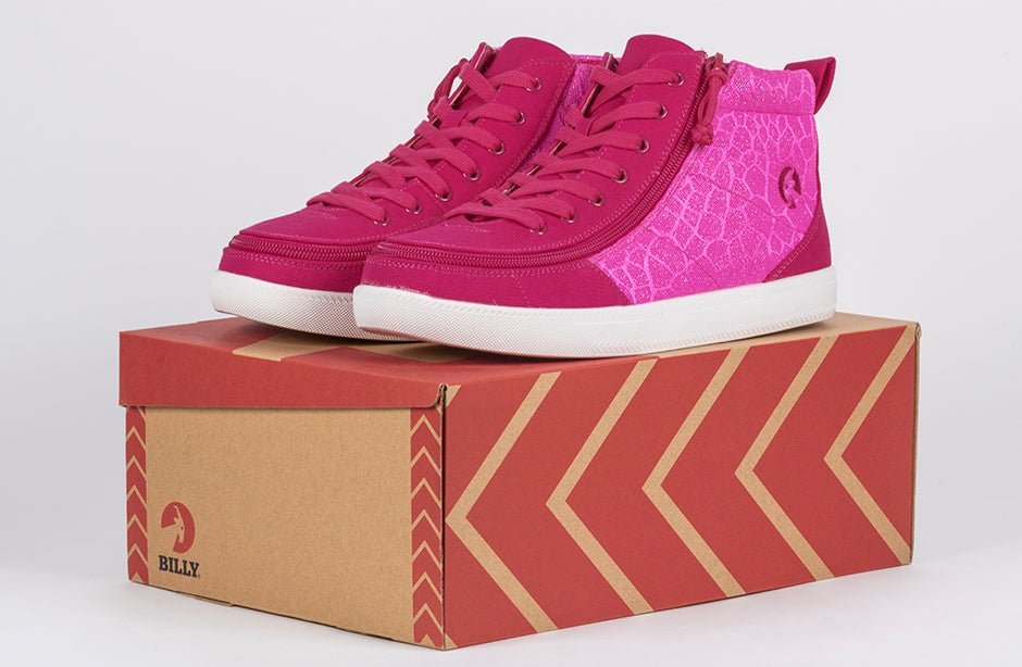 Women's Pink Print BILLY Classic D|R High Tops - BILLY Footwear® Canada