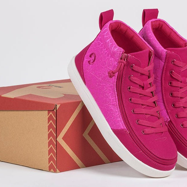 Women's Pink Print BILLY Classic D|R High Tops - BILLY Footwear® Canada