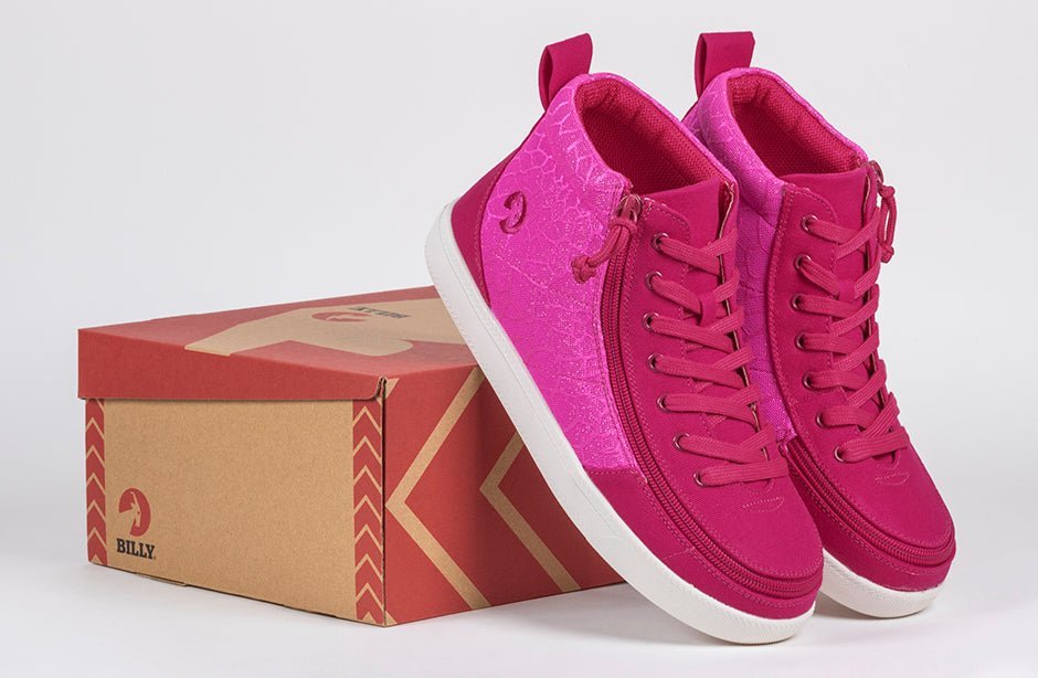 Women's Pink Print BILLY Classic D|R High Tops - BILLY Footwear® Canada