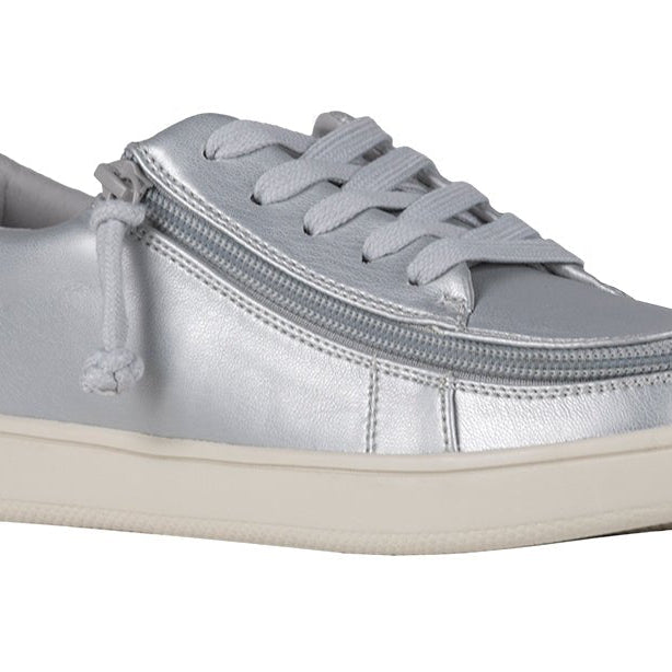 Women's Silver Grey Metallic BILLY Sneaker Low Tops - BILLY Footwear® Canada