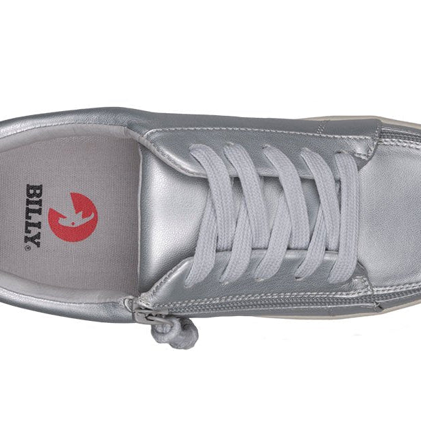 Women's Silver Grey Metallic BILLY Sneaker Low Tops - BILLY Footwear® Canada