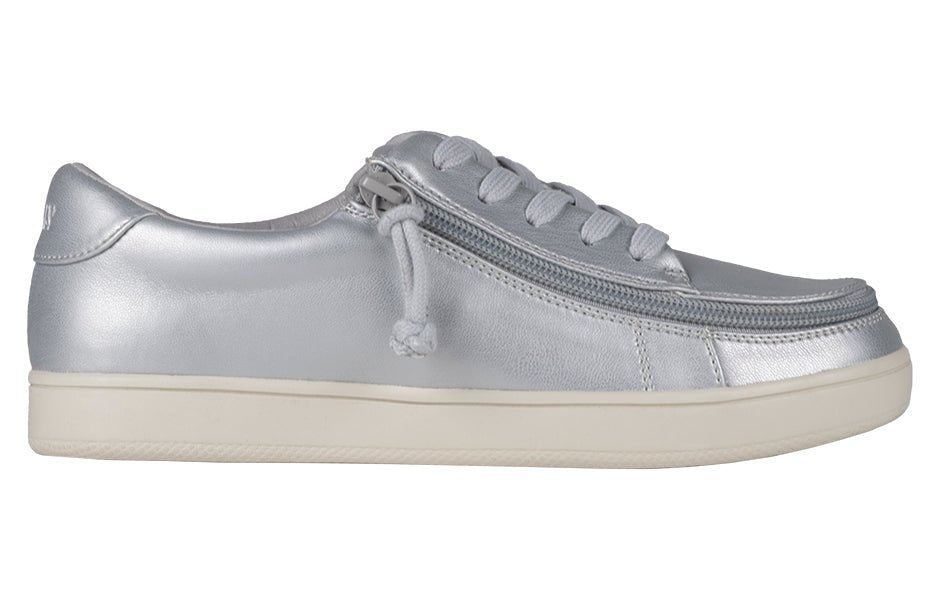 Women's Silver Grey Metallic BILLY Sneaker Low Tops - BILLY Footwear® Canada