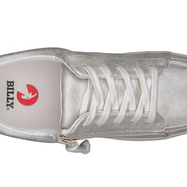 Women's White (Navy Mustache) BILLY Sneakers - BILLY Footwear® Canada