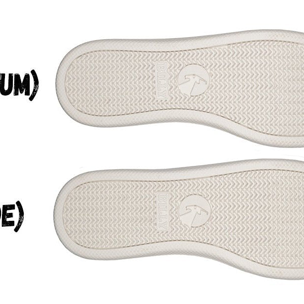 Women's White (Navy Mustache) BILLY Sneakers - BILLY Footwear® Canada