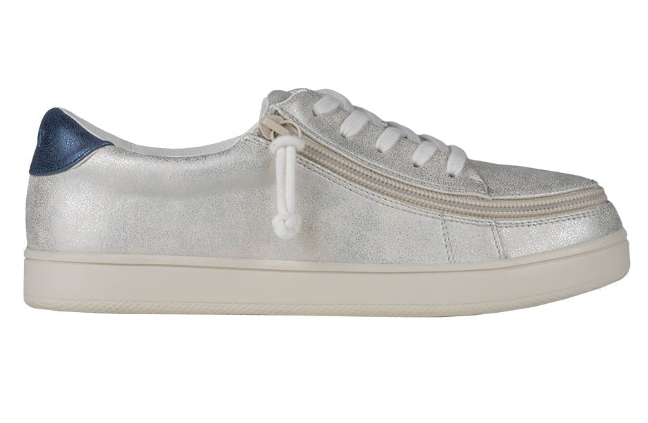 Women's White (Navy Mustache) BILLY Sneakers - BILLY Footwear® Canada